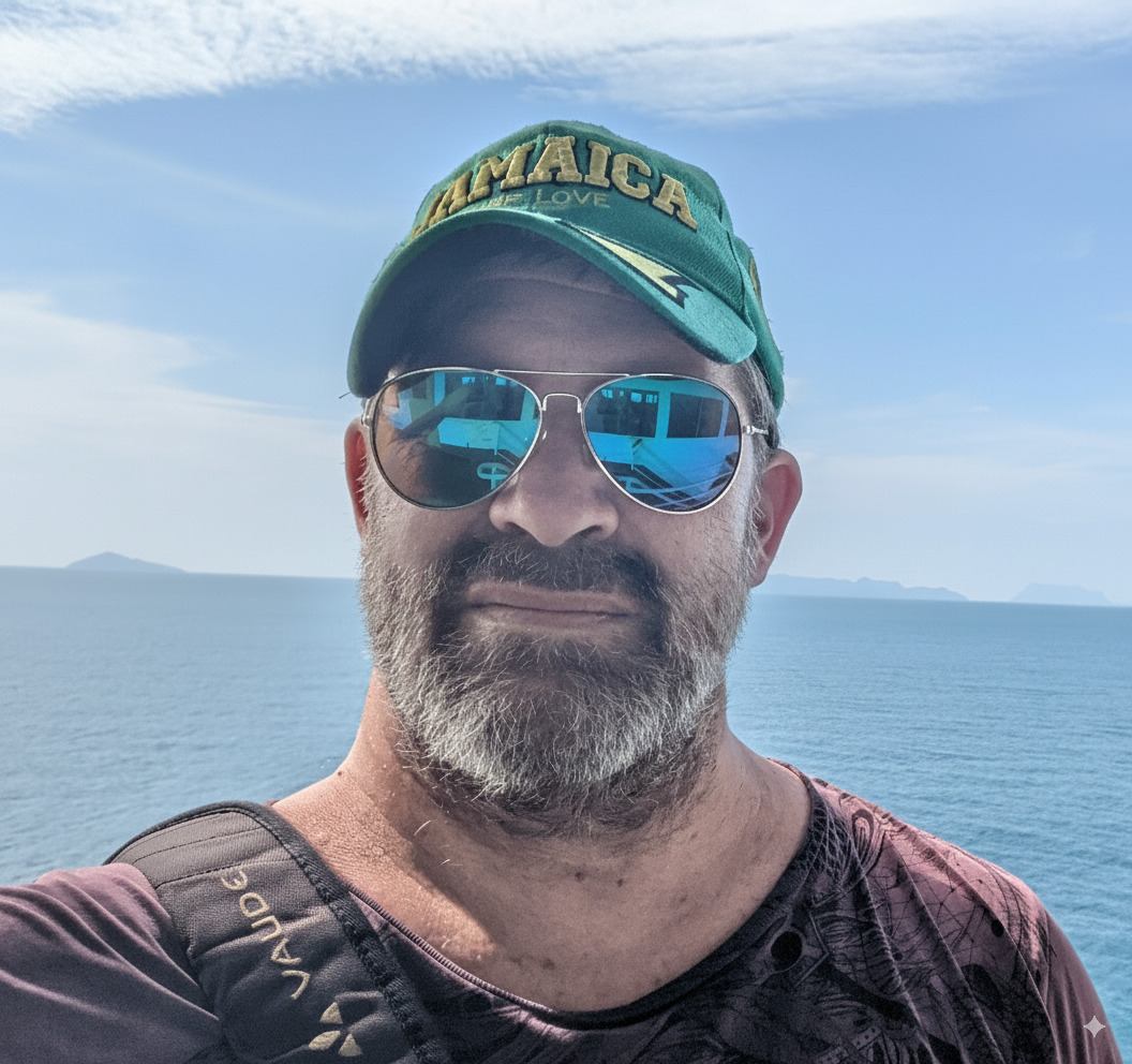 Before photo - John at 120kg before starting Mounjaro